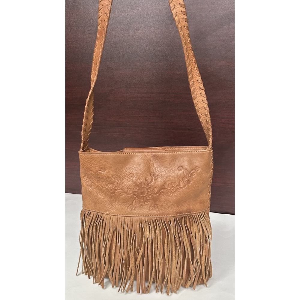 Fossil 1954 Hobo Crossbody Bag Brown Pebbled Leather